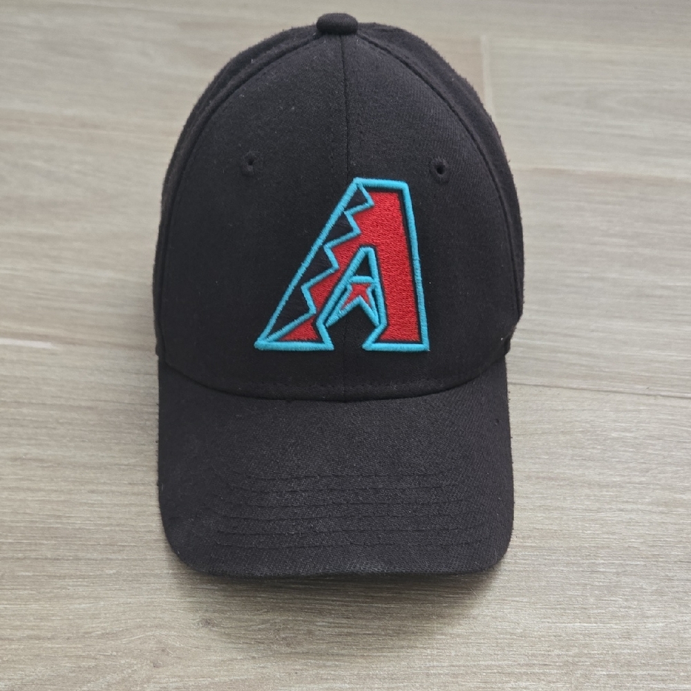 Black Kids Cap with Red and Blue Logo